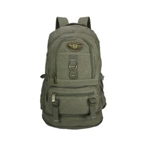 Mochila Acampamento em Lona Expansível - Estilo Aventura e Militar
